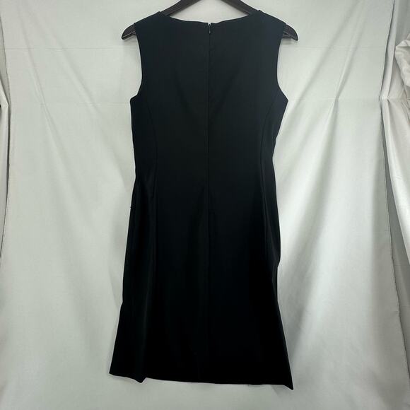 Connected Apparel Little Black Dress Size 8 Pearl & Bead Trim Retroglam Holiday - Picture 3 of 6